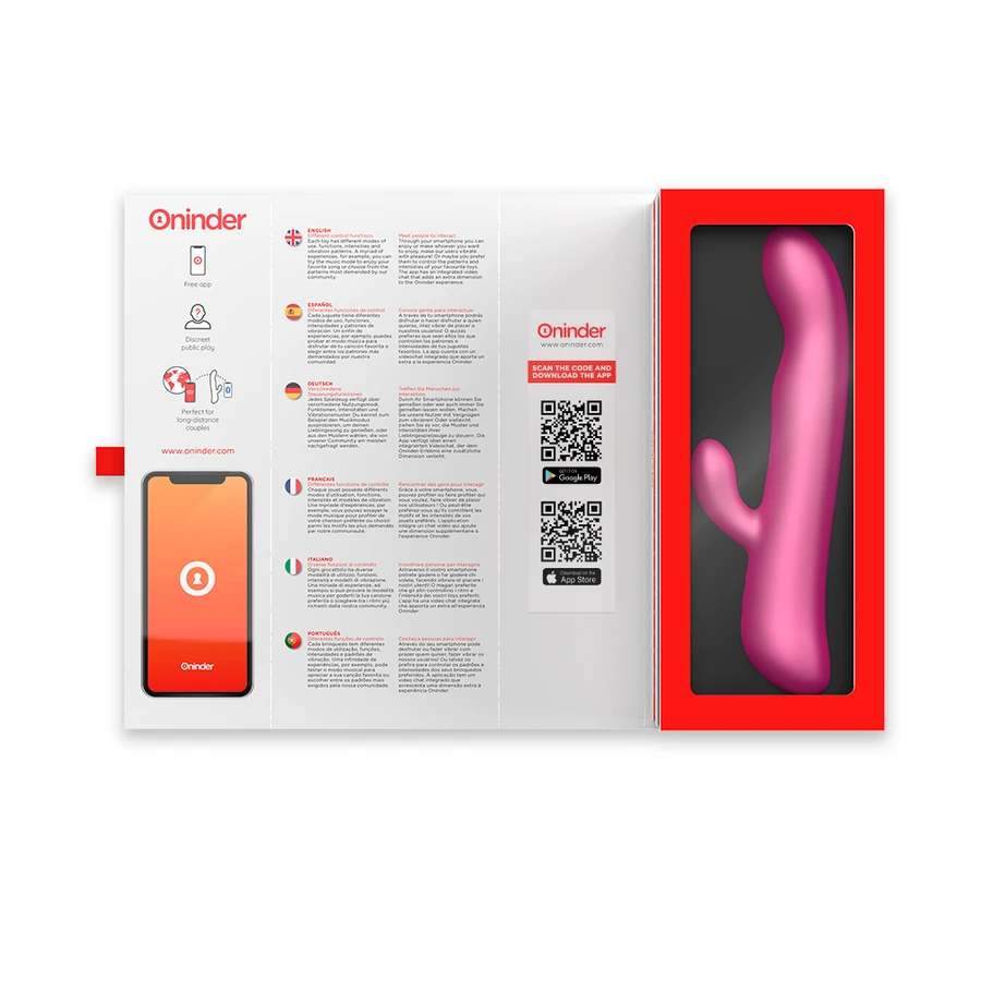 ONINDER - OSLO VIBRATION ET ROTATION NOIR - APPLICATION GRATUITE